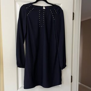 Jessica Simpson Navy Dress with Studded Detail
